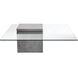 Grange 39.5 X 39.5 inch Clear / Grey Coffee Table